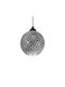 GloboStar Kegel Pendant Light Black with Crystals for Socket E27 20x20x20cm