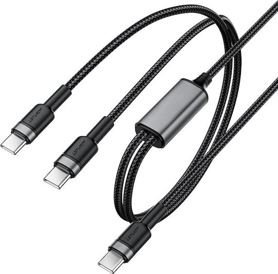 Acefast USB zu Typ-C,TC-TC Kabel 5A Schwarz 1.25m (C22-02)