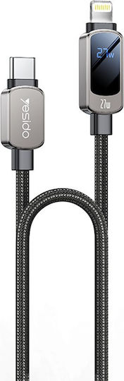 Yesido USB-C to Lightning Cable 27W Μαύρο 1.2m