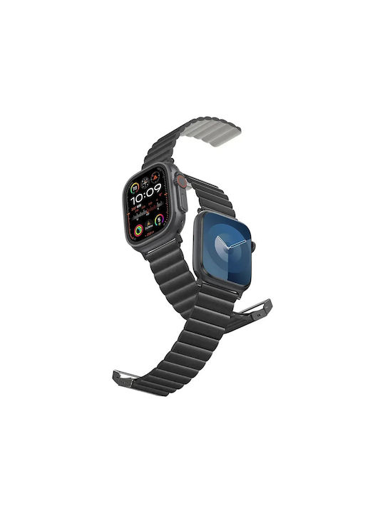 Amazingthing Glamour Sense Black Strap Apple Watch 44 45 46 49mm