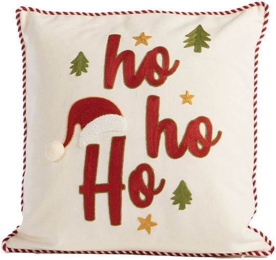 Възглавница Декоративна Коледна С пълнеж White Christmas Ecru Nef-nef Homeware 45x45