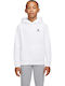 Fleece Kids Sweatshirt with Hood and Pockets White