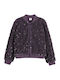Kinder-Strickjacke Lila