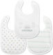 Lorelli Bib Fabric with Hoop & Loop Fastener Wh...