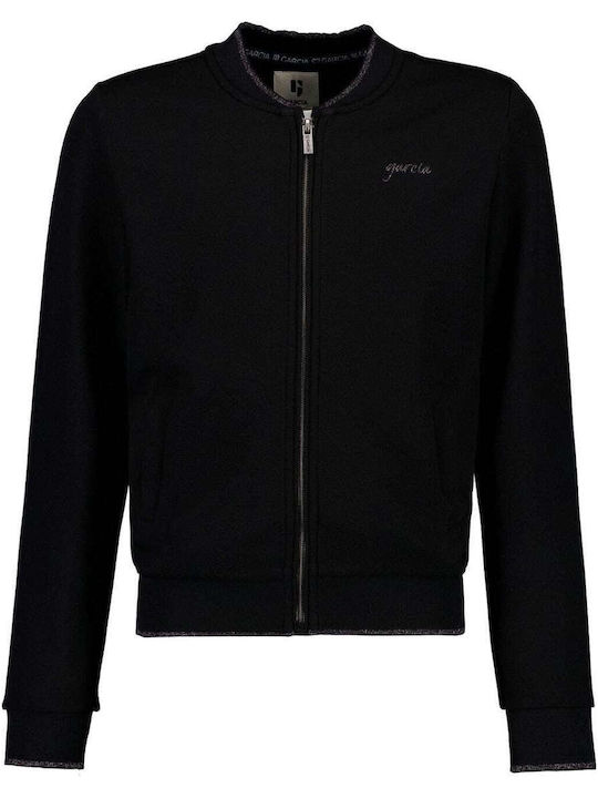 Kids Sweatshirt Cardigan Black