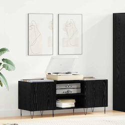 vidaXL Hi-Fi Furniture Black 38x121x48cm