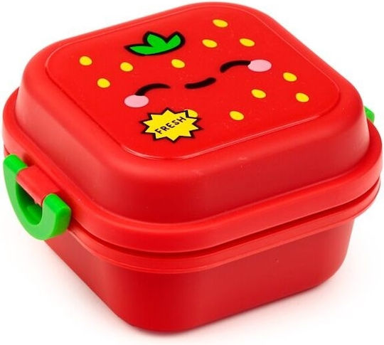 Puckator Plastic Kids' Food Container Red