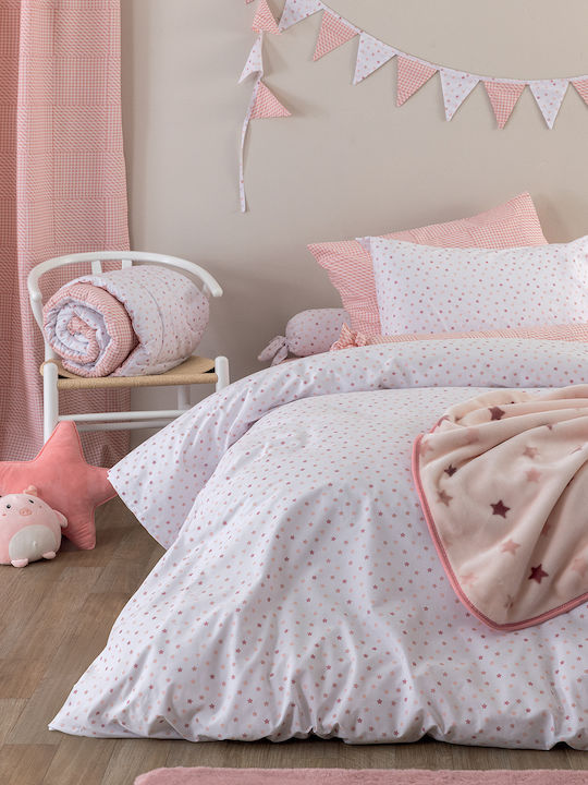 Palamaiki Sheet Single Cotton BB101 Rose 170x260cm