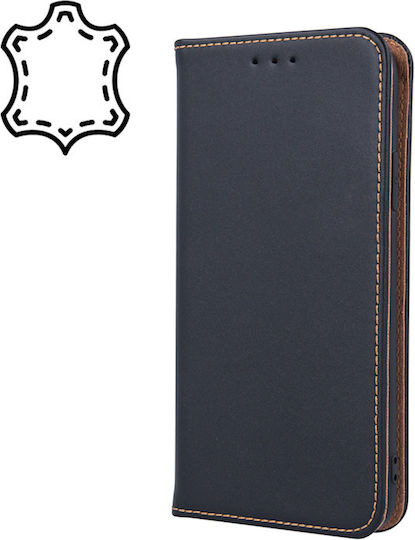 Smart Back Cover Δερμάτινο Μαύρο (iPhone 15)