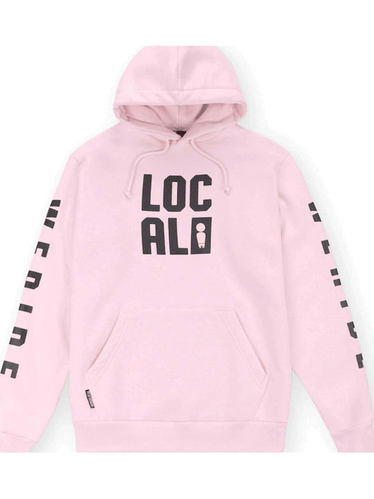 Sweatshirt mit Kapuze Baby Pink, Pink
