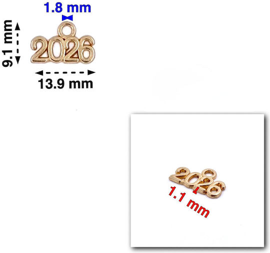 Charm 2026 Whole Ring Pendant Jewelry 18mm Gold