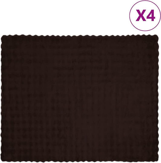 vidaXL Κουβέρτα Γούνινη Καναπέ 130x150εκ. Καμηλοπάρδαλη
