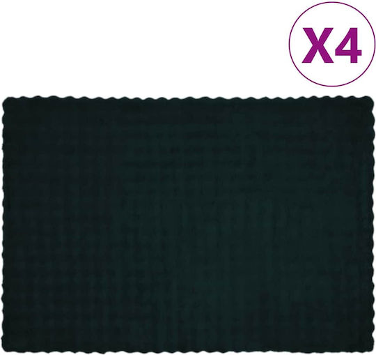 vidaXL Одеяло Космено Едноспално 150x220см Тъмнозелено