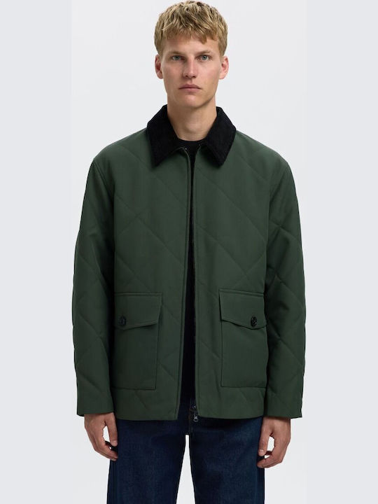 Selected Μπουφάν Puffer Χακί