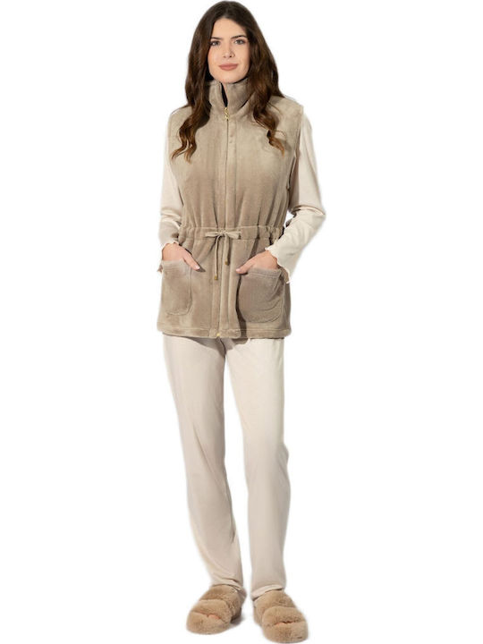 Harmony Winter Women's Pyjama Jacket Beige