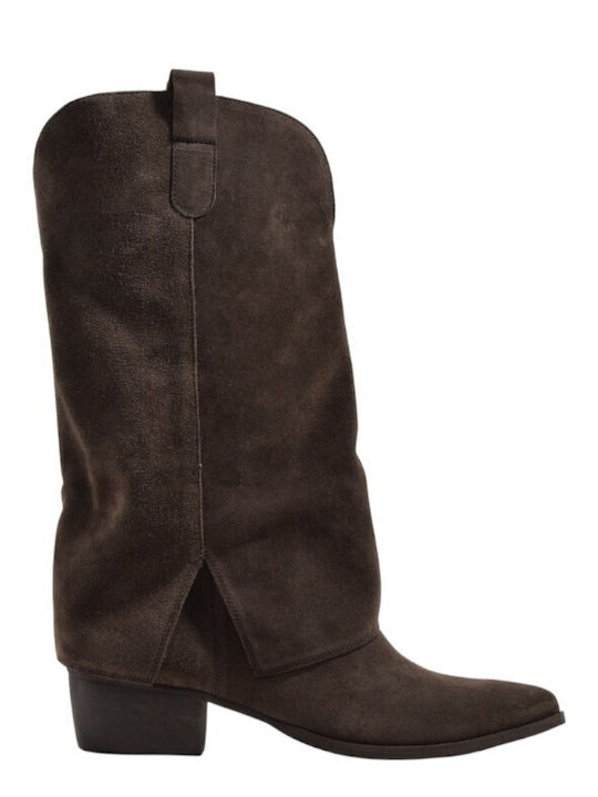 Fardoulis Leather Women's Boots Brown