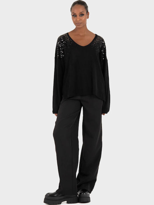 Vero Moda Γυναικείο Υφασμάτινο Παντελόνι Black