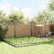 vidaXL Metal Garden Border in Silver Color xcm
