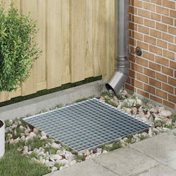 Vidaxl Silver Screen 60 X 60 X 2 Cm Galvanized Steel Cold Dipped