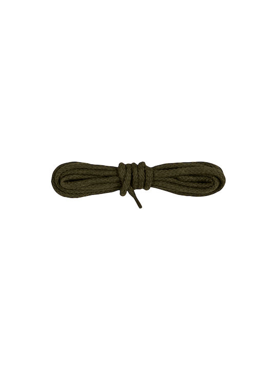 Bergal Round Cord Laces Brown 120cm Thick Round Shoelaces Colour Brown 120 Centimeters 100% Cotton Non-Slip