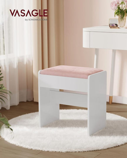 Stool For Living Room White 28.6x45x45cm