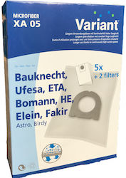 Unibags Variant Σακούλες Σκούπας 5τμχ Συμβατή με Σκούπα Eta / Ufesa / Bomann / Fakir