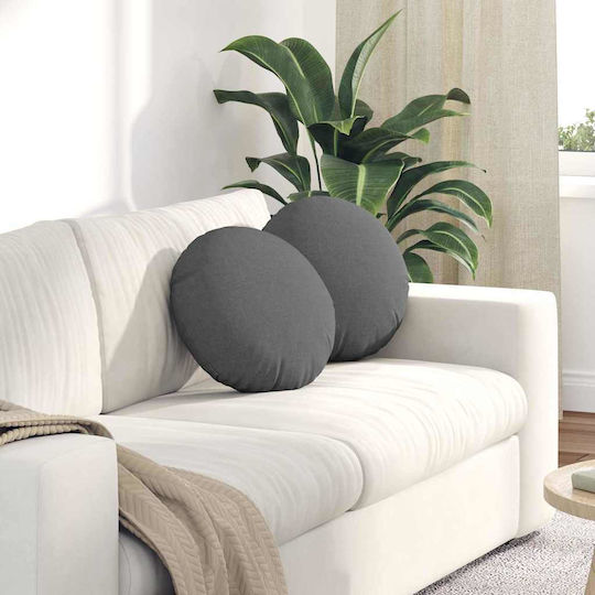 vidaXL Sofa Cushion Dark Gray 2pcs 30x30cm.