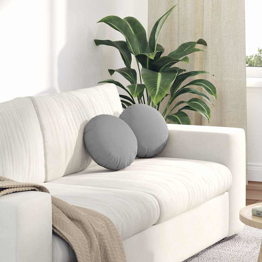 vidaXL Gray Throw Pillow 2pcs 30x30cm