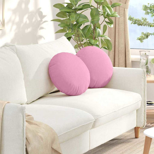 vidaXL Sofa Cushion Pink 2pcs 40x40cm.