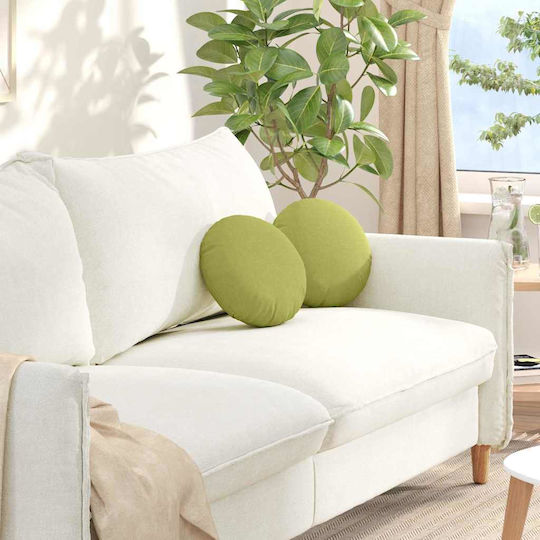 vidaXL Възглавница за диван Light Green 2бр 30x30см.