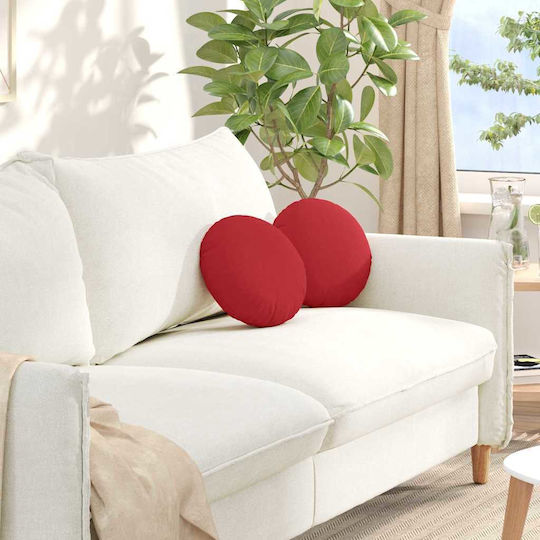 vidaXL Sofa Cushion Red 2pcs 30x30cm.