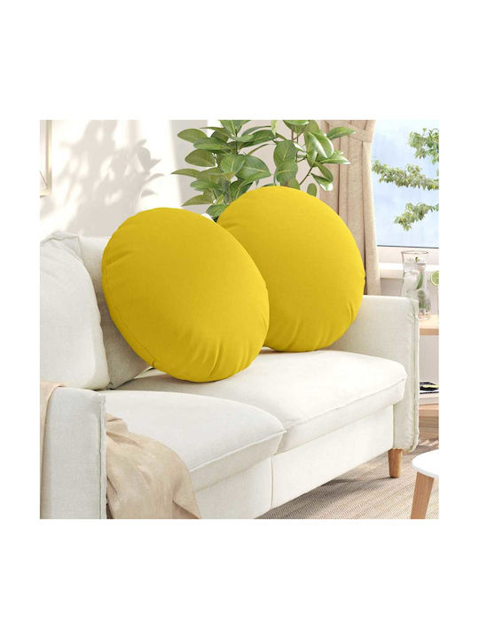 vidaXL Μαξιλάρι Καναπέ Απαλό Κίτρινο 60x60εκ.