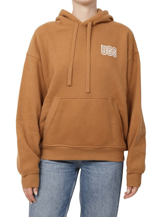 UGG Logo Γυναικείο Φούτερ με Κουκούλα Ταμπά
