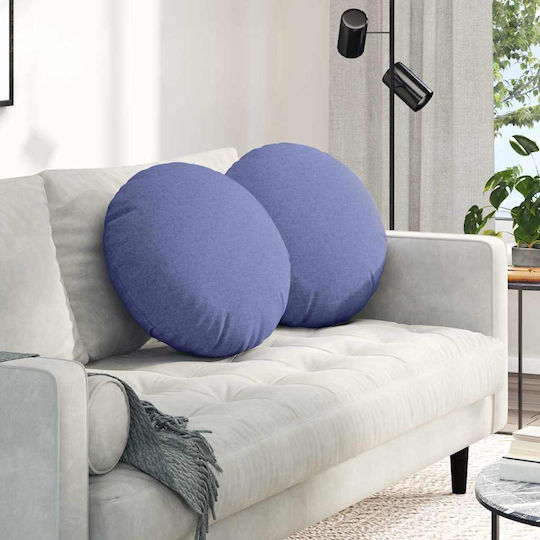 vidaXL Възглавница за диван Jeans Blue 2бр 50x50см.