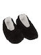 Winter Women's Slippers with Fur Black