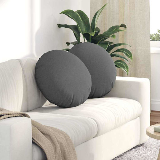 vidaXL Sofa Cushion Dark Gray 2pcs 50x50cm.