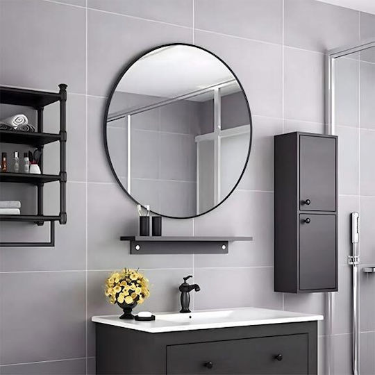 Modernhome VKM-925B-60 Black Wall Mirror Diameter 60cm