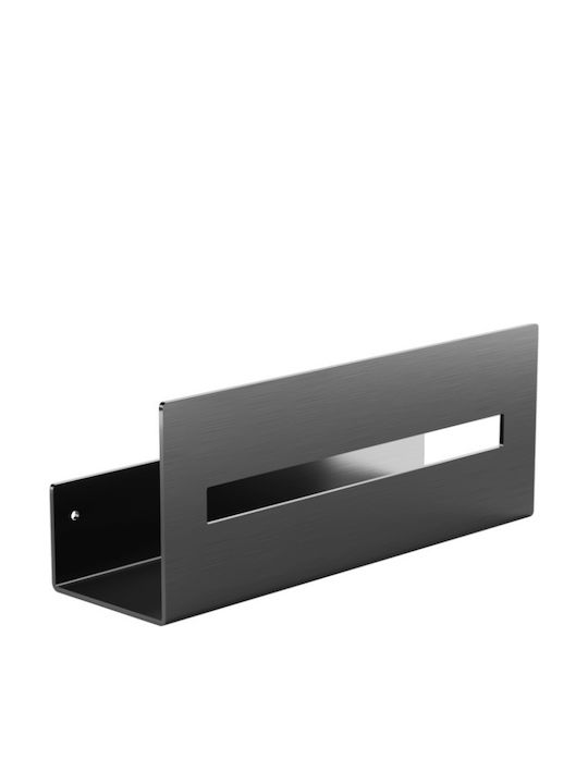 Verdi Wall Mounted Bathroom Shelf Metallic 30x9...