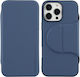 X-Level Back Cover Piele artificială / Silicon Albastru (iPhone 16 Pro)