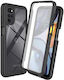 Erbord Back Cover Set cu Geam Negru (Moto G22)