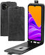Back Cover Piele / Piele artificială Negru (Galaxy XCover 7 Pro)