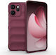 Magic Shield Back Cover Σιλικόνης Μπορντό (Oppo Reno14F)