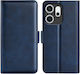 Double Buckle Brieftasche Blau (Oppo Reno14F)