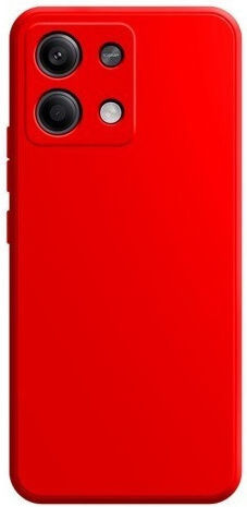 Umschlag Rückseite Silikon Rot (Redmi Note 14S)