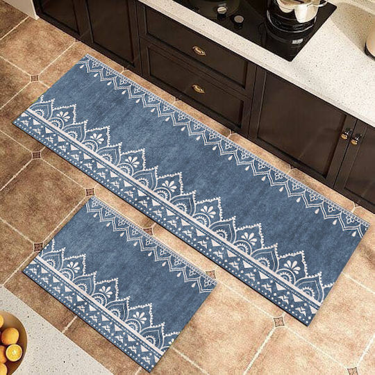 Set 2 Bucăți Covoare de Bucătărie Antiderapante 150x60cm & 80x50cm Pat-067 Set 2 Bucăți Covoare de Bucătărie Antiderapante 150x60cm & 80x50cm Pat-067