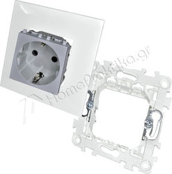 Lineme Single Walled Power Socket White
