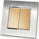 Lineme Double Wall Switch with Aller Retour Sil...