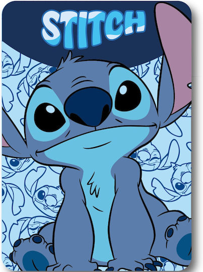 Blanket Fleece Happy Blue 140x100cm