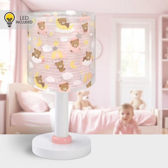 Ango LED Детско Декоративно Осветление Baby Teddy Розов 30x15см