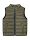 Ahron Kids Casual Sleeveless Jacket Military Green